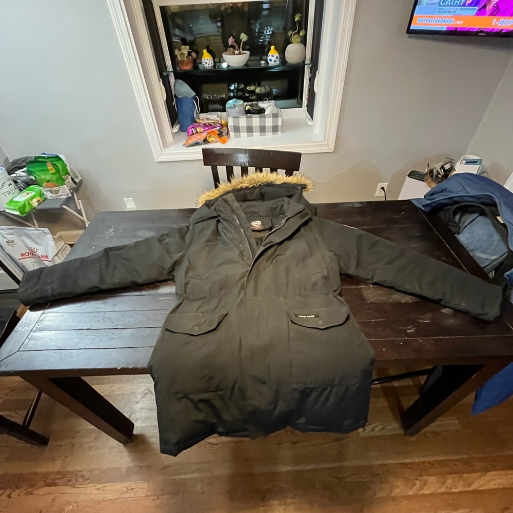 Canada Goose Black Jacket with Logo